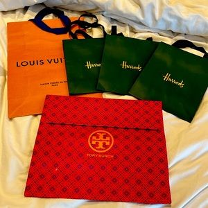 Luxury brands shopping bags